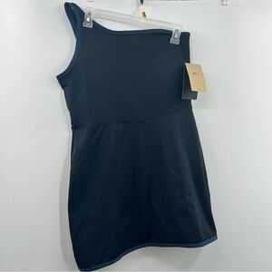 Nike One Women's Dri-FIT Dress size L Large NWT Black one shoulder